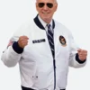 Joe Biden Paris 2024 Olympics Team USA White Bomber Jacket Inspiration