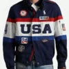 Kendall Jenner Paris 2024 Olympics Closing Ceremony Team USA Flagbearer Blue Jacket