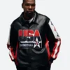 Kevin Durant Paris 2024 Olympics USA Basketball Leather Jacket Inspiration