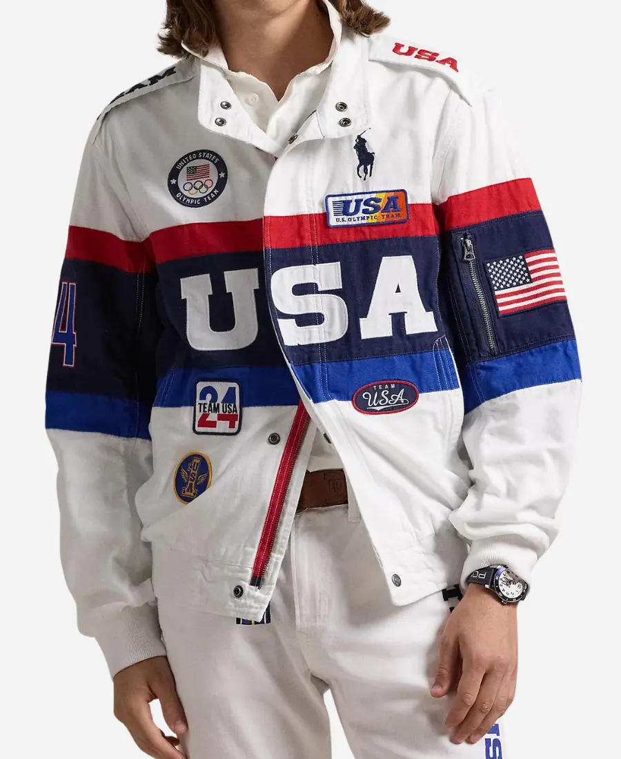 Lady Gaga Paris 2024 Olympics Team USA Closing Ceremony Jacket