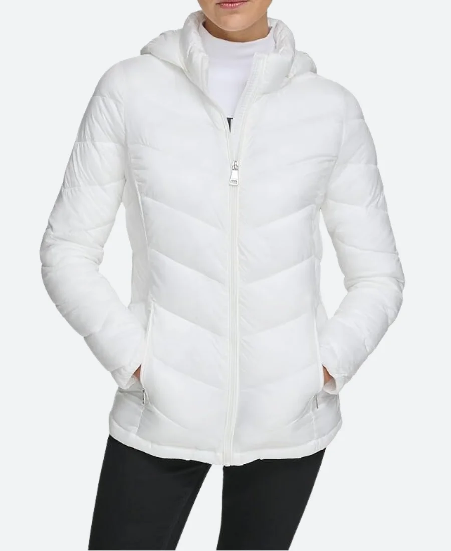 Ritu Arya The Umbrella Academy Lila Pitts Season 04 White Puffer Jacket