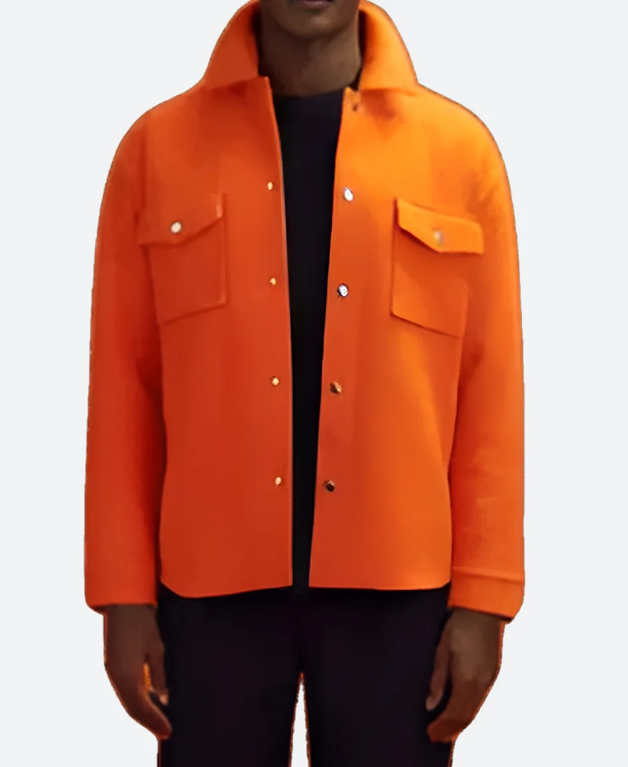 Samuel Arnold Emily in Paris Season 02 Julien Orange Jacket Front