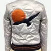 70’s Silver Wings Bomber Jacket - Back Image