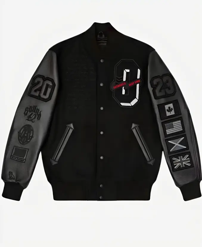 Drake For All The Dogs Varsity Jacket - Front Image