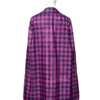 Purple Plaid Coat Back