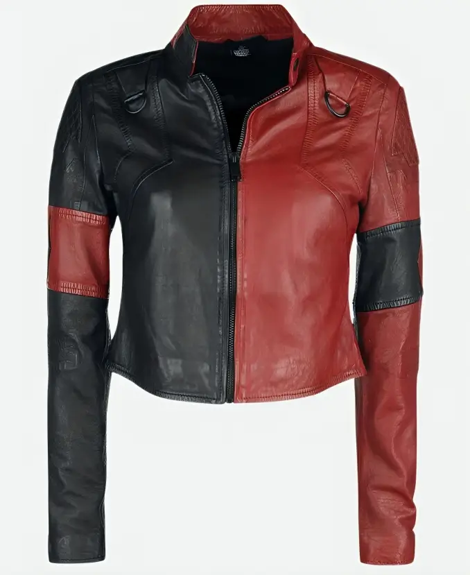 Suicide Squad 2 Harley Quinn Leather Jacket Front