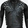 WWE LA Knight Leather Vest Front Image