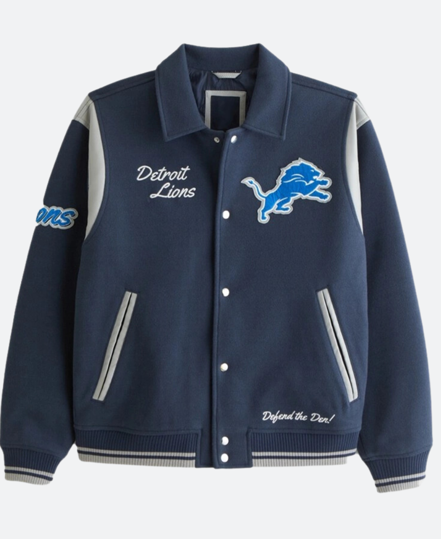 Abercrombie X Detroit Lions Jacket Front Image