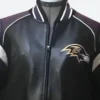 Baltimore Ravens Leather Jacket Collar Image