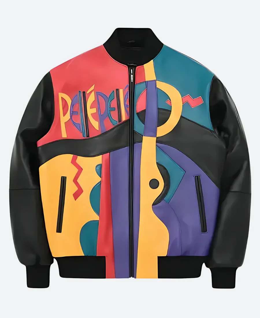 Carmelo Anthony Pelle Pelle Picasso Leather Jacket Front Image