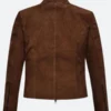 Hayley Atwell Mission Impossible Suede Leather Jacket Back Image