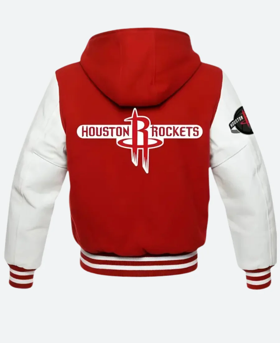 Houston Rockets Varsity Jacket Back Image