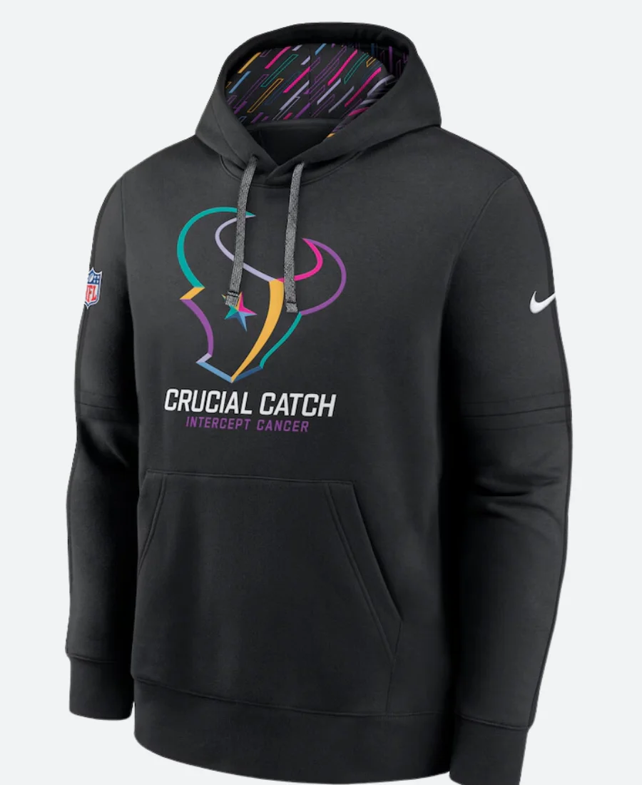 Houston Texans Crucial Catch Club 2024 Hoodie Front Image