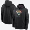 Jacksonville Jaguars Crucial Catch Club 2024 Hoodie Front & Back Image