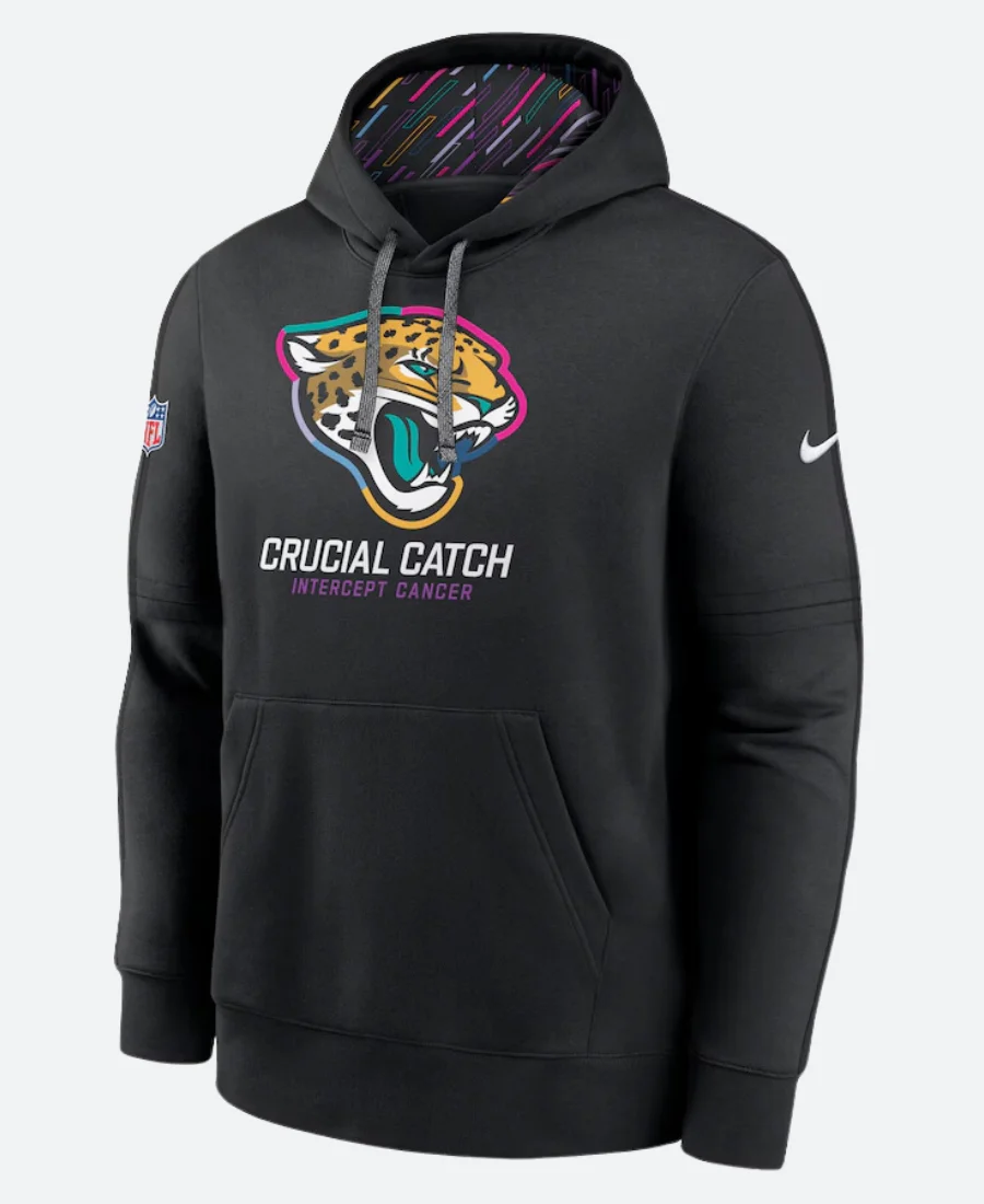 Jacksonville Jaguars Crucial Catch Club 2024 Hoodie Front Image