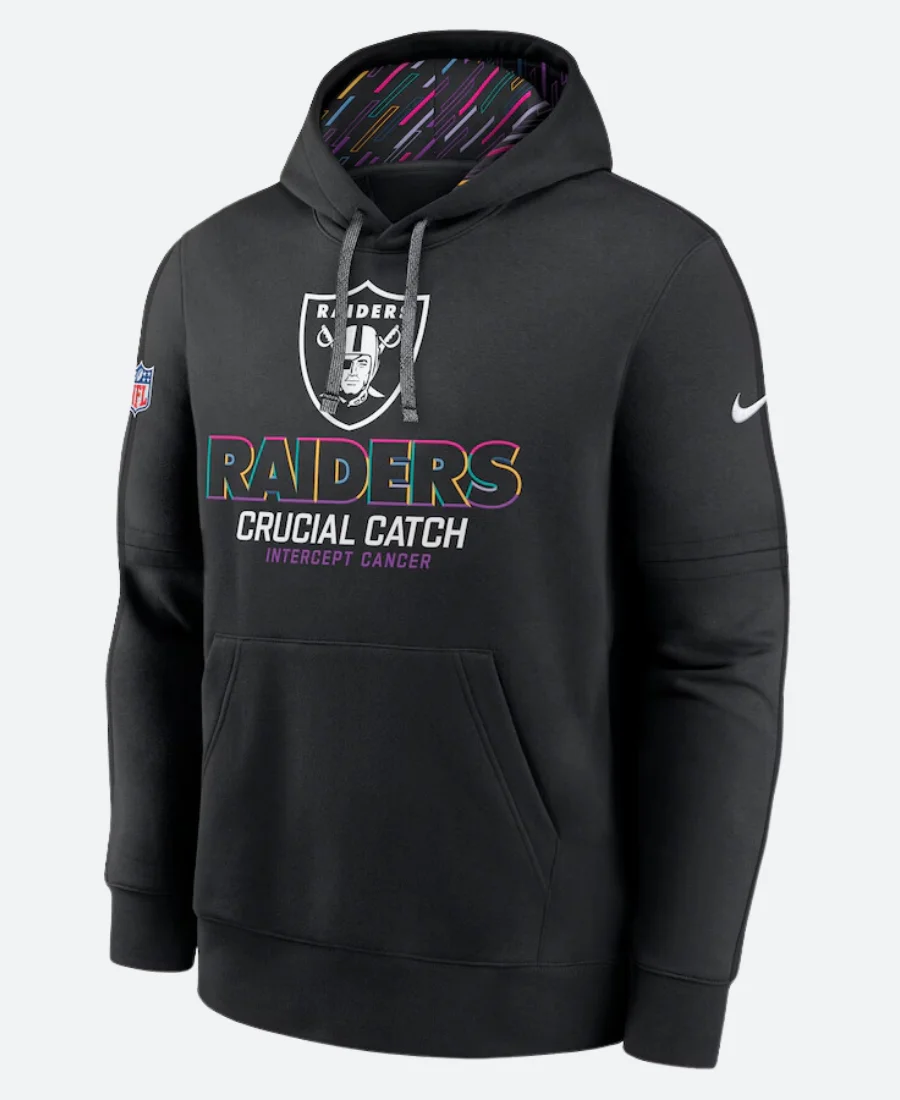 Las Vegas Raiders Crucial Catch Club 2024 Hoodie Front Image