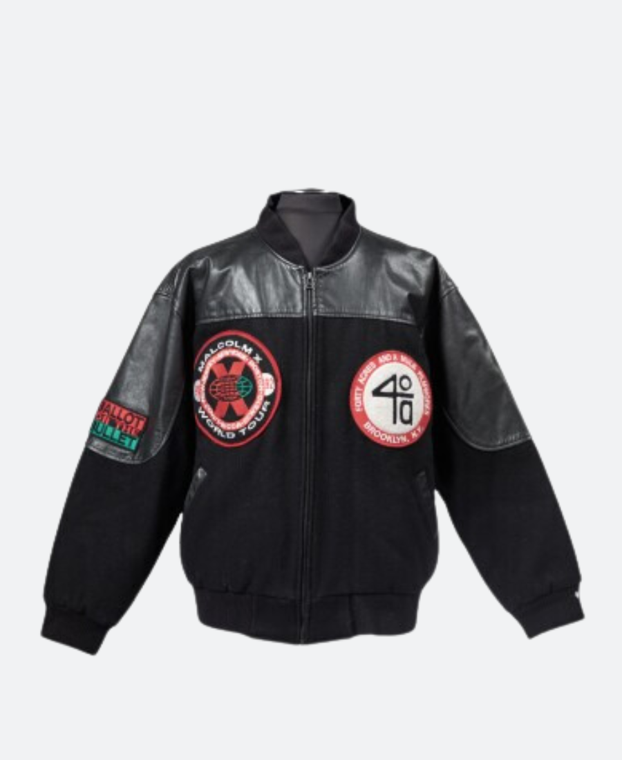 Malcolm X World Tour Cast And Crew Jacket Front Image