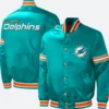 Miami Dolphins Varsity Jacket Front & Back Image