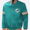 Miami Dolphins Varsity Jacket Front Image