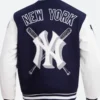 New York Yankees Mashup Varsity Jacket Back Image