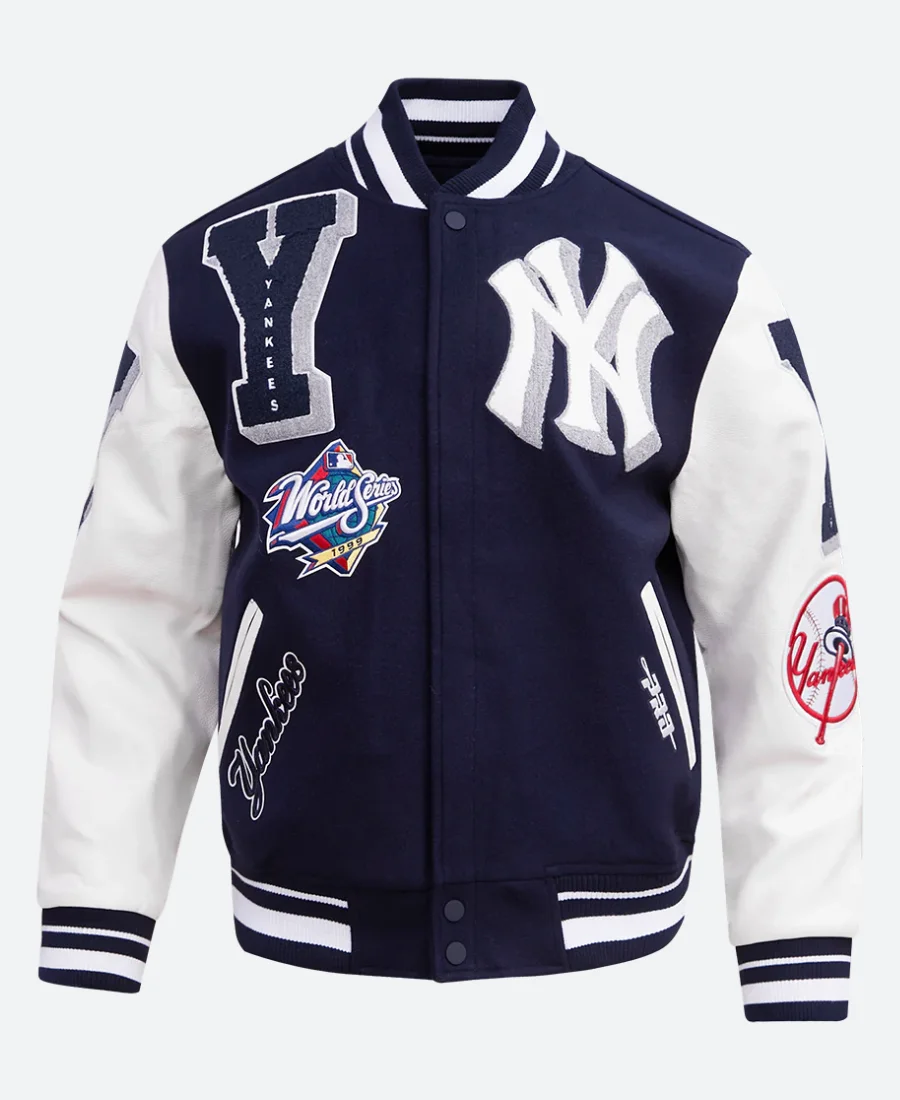 New York Yankees Mashup Varsity Jacket Front Image