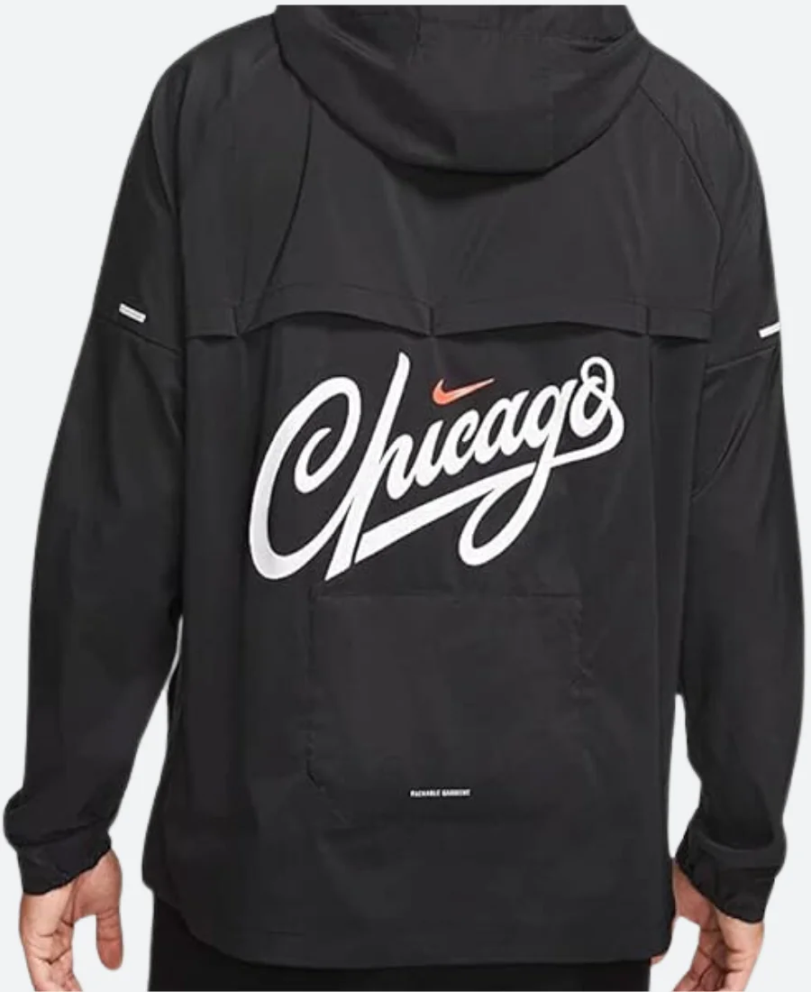 Nike Repel UV Windrunner Chicago Marathon Jacket Back Image