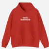 OVO X Hate Survivor Hoodie Red Front Image