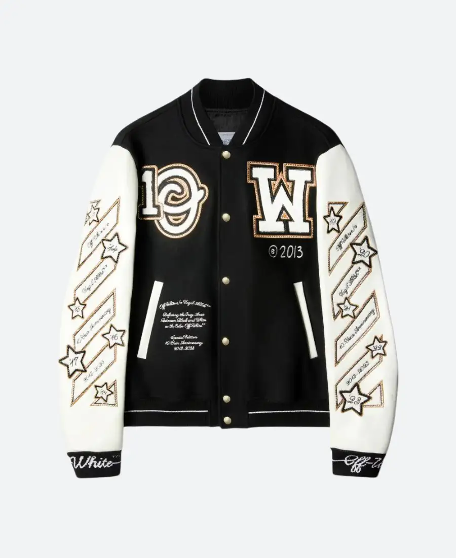 Off white patch jacket best sale