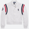 Olympic Team USA White Baseball Jacket Front Image