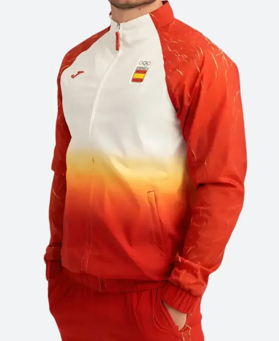 Paris Olympic 2024 Team Spain Tracksuit Front Image