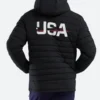 Paris Olympic 2024 Team USA Puffer Jacket Back Image