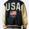 Paris Olympic 2024 Team USA Varsity Jacket Back Image