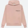 Pink Essentials Fear Of God Hoodie Front Image