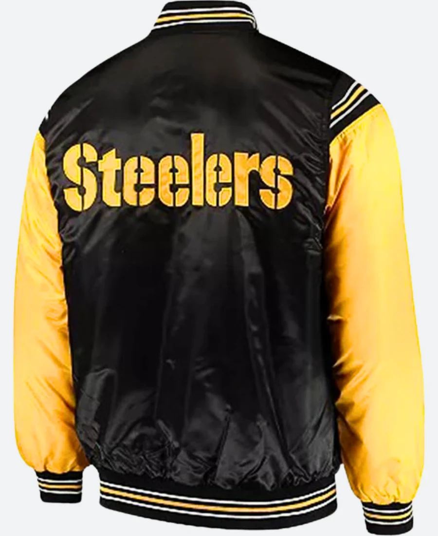 Pittsburgh Steelers Varsity Jacket Back Image