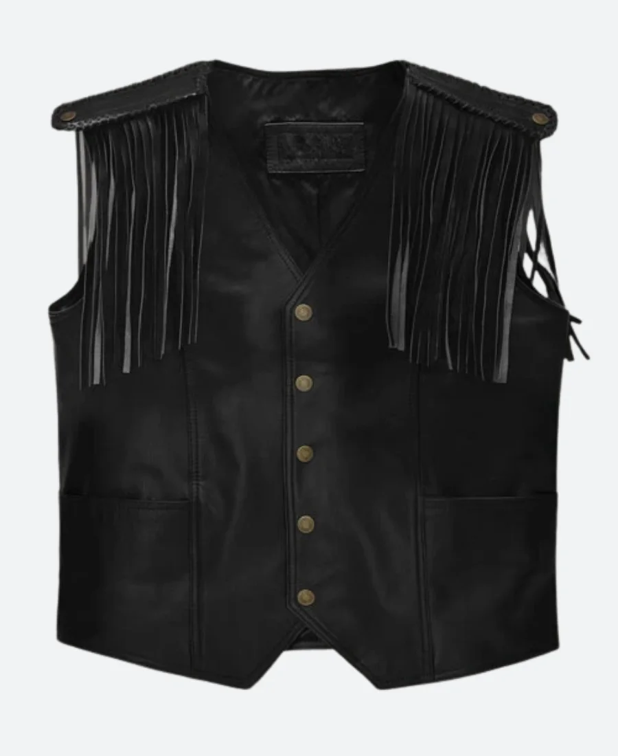 Ryan Gosling Barbie Leather Vest Front Image