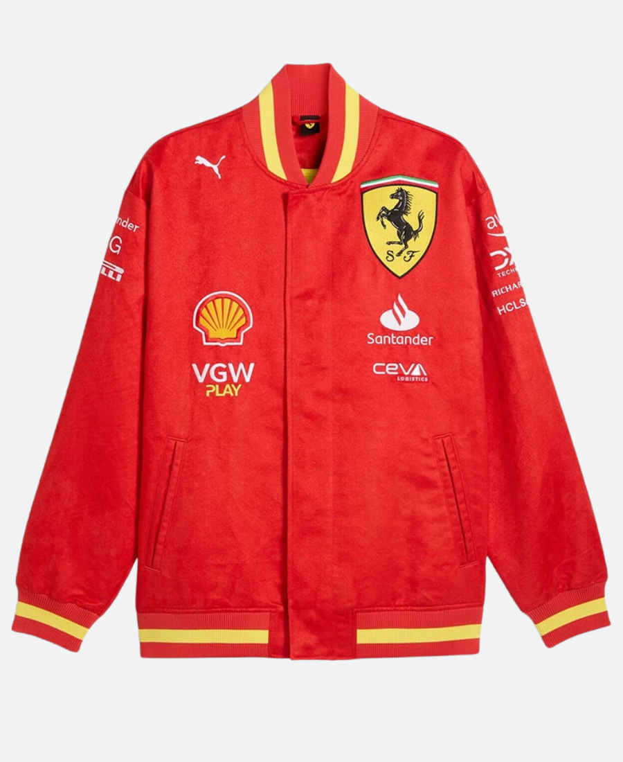 Scuderia Ferrari F1 Miami Red Jacket Front Image