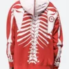 Skeleton Halloween Hoodie Back Image