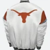 Texas Longhorns Varsity Jacket Orange White Back Image