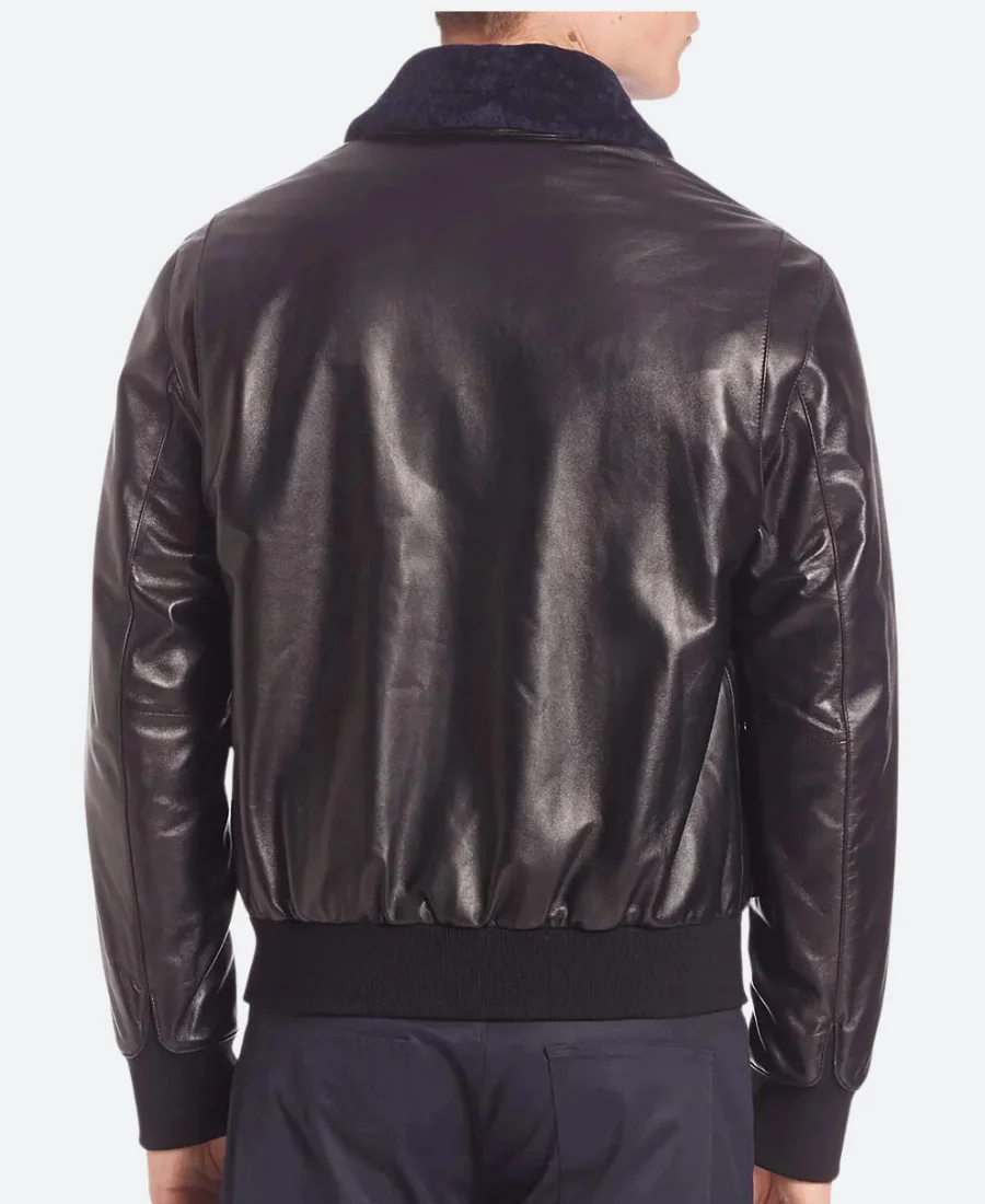 The Weeknd Daft Punk Starboy Leather Jacket Back Image