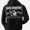 True Religion Hoodie Black Back Image