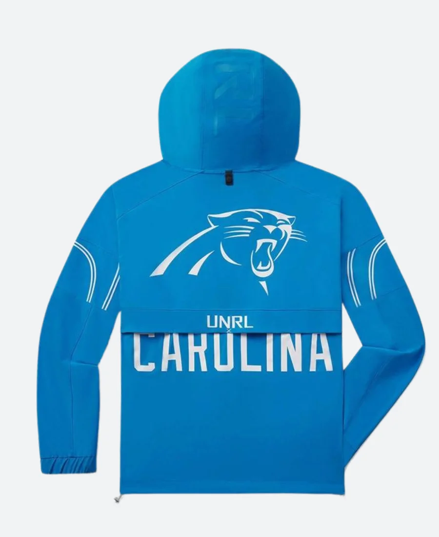 UNRL x Carolina Panthers Track Jacket Back Image