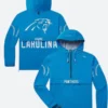 UNRL x Carolina Panthers Track Jacket Front & Back Image