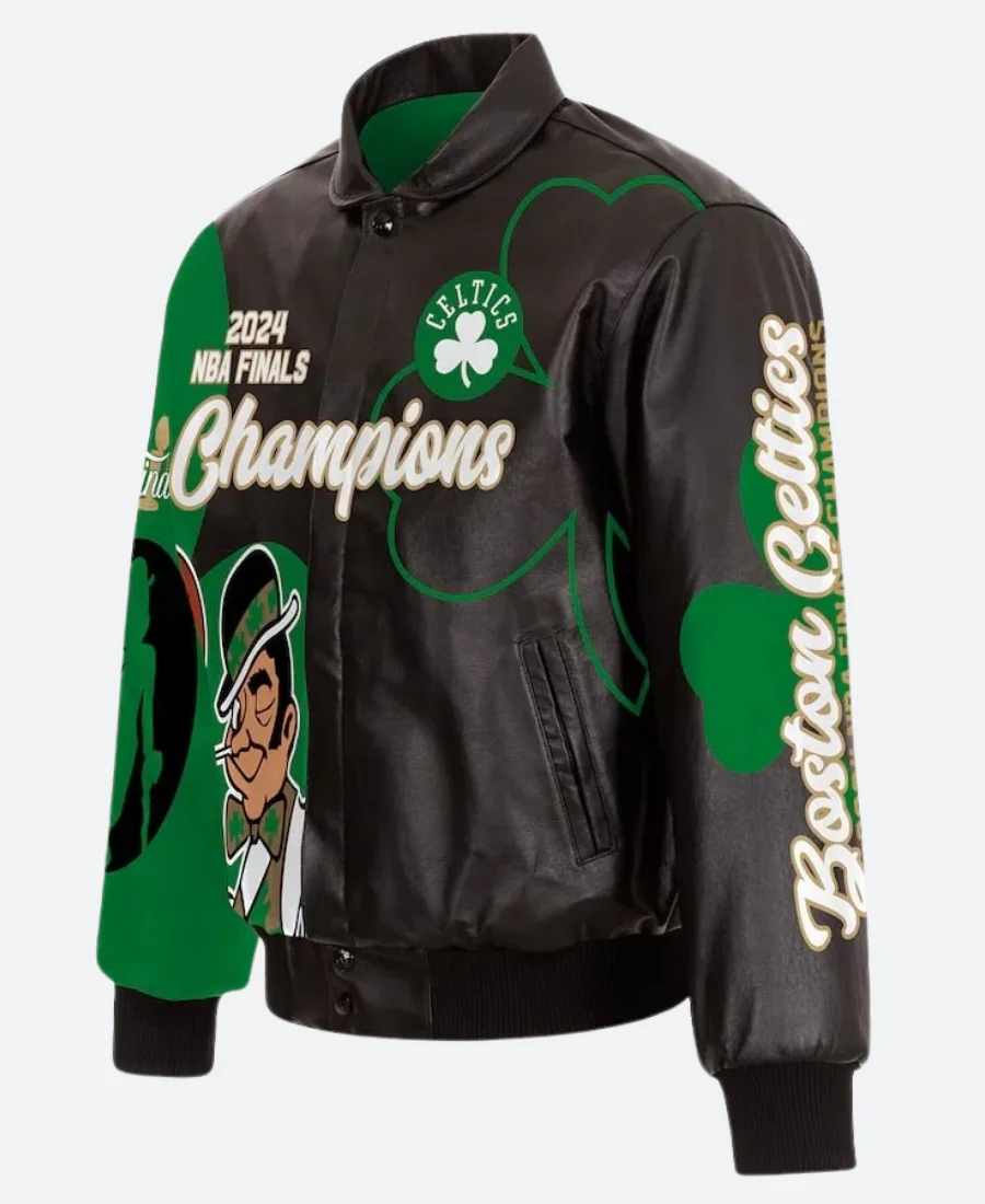 Boston Celtics 2024 NBA Finals Champions Leather Jacket