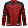 Dwayne Johnson Red One Red and Black Leather Jacket