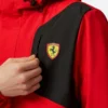 Ferrari F1 Red Rain Jacket Close Up Image 2