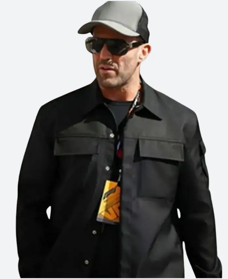 Jason Statham F1 Grand Prix 2023 Jacket Front Image