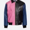 Justin Bieber Leather Tricolor Leather Jacket