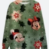 Mickey Mouse & Friends Christmas Green Sweatshirt