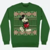 Mickey Mouse Snowflake Christmas Sweatshirt Front Image