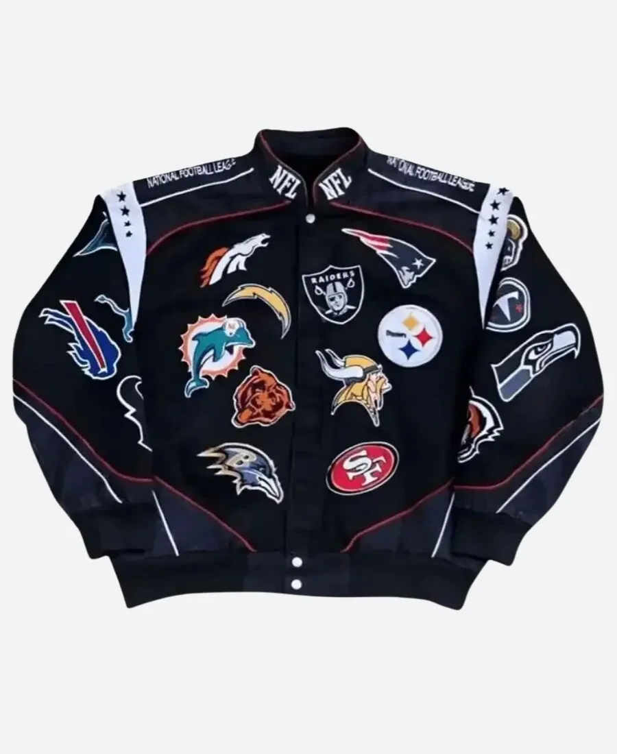 NFL All Teams Logo Cotton Jacket Front Image